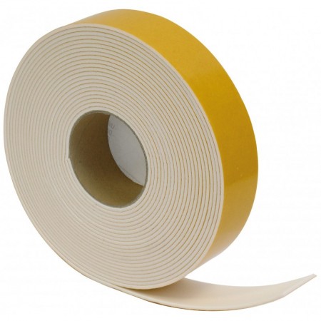 Rollo 10m cinta autoadhesiva espuma elastomérica ISOCELL marfil 50x3mm