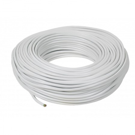 Rollo 50m manguera cable eléctrico blanca CPR VOLTIMERC H05VV-F 3G2.5