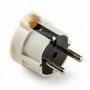 Clavija enchufe schuko 4.8mm lateral blanco VOLTIMERC TT 16A 250VAC