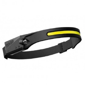 Linterna frontal LED con sensor detección a batería 350 lúmenes