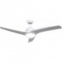 Ventilador de techo blanco 3 ASPAS con luz led y mando MERCAFAN BIANCA Ø107cm
