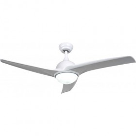 Ventilador de techo blanco 3 ASPAS con luz led y mando MERCAFAN BIANCA Ø107cm