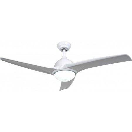 Ventilador de techo blanco 3 ASPAS con luz led y mando MERCAFAN BIANCA Ø107cm