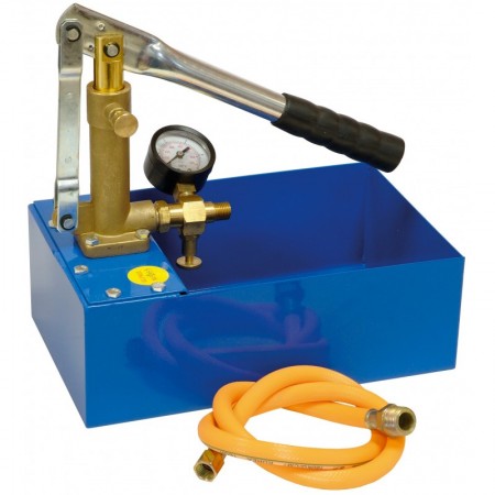 Bomba de presión manual para prueba estanqueidad hidrostática de agua con depósito 5L MERCATOOLS PR 40