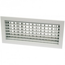 Reja de impulsión de doble deflexión ESCOCLIMA REDD 500x100mm lacada blanco