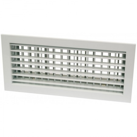 Reja de impulsión de doble deflexión ESCOCLIMA REDD 500x100mm lacada blanco