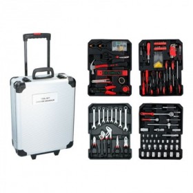Maleta 187 herramientas con ruedas MERCATOOLS TROLLEY 350x170x450mm