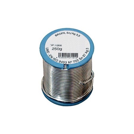 250grs de carrete de estaño y plata de 3.5%