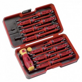Estuche 14 piezas Destornilladores varillas intercambiables FELO E-SMART