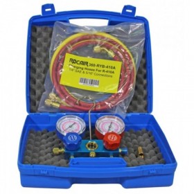 Maleta de analizador de 2 vías ESC-2000/3 para R32 y R410A con juego de 3 mangueras incluído