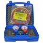 Maleta de analizador de 2 vías ESC-2000/3 para R32 y R410A con juego de 3 mangueras incluído