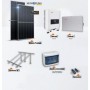 Set fotovoltaico hibrido SAJ cubierta plana monofásico 6000Wp con batería 5kWh