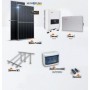 Set fotovoltaico hibrido SAJ cubierta plana monofásico 6000Wp con batería 5kWh