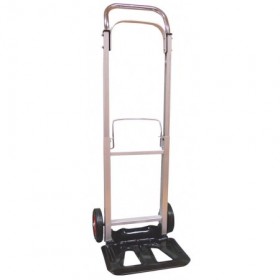Carretilla de transporte manual plegable de aluminio con ruedas macizas MERCATOOLS 90kg