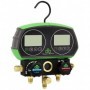 Analizador digital de 2 válvulas antichoque SUPER STARS ST-B268D con mangueras y 90 refrigerantes incluídos