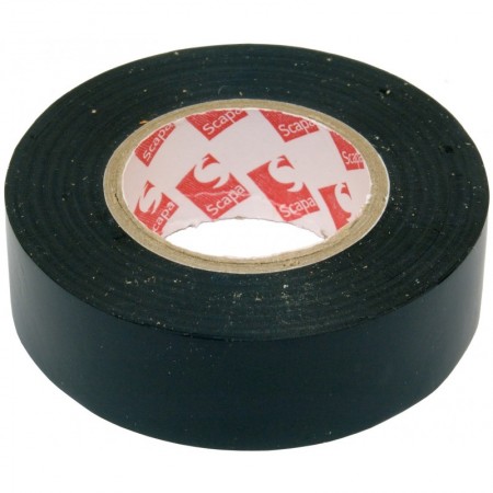 Rollo 20m cinta aislante electricista 19mm negra