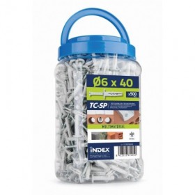 Bote 500 uds taco clavable ESCOFIX alta expansión Ø6x40mm