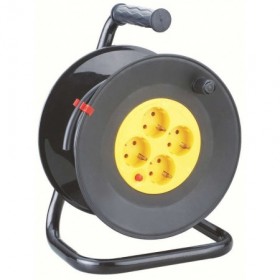 Enrollacable industrial 4 tomas sección VOLTIMERC 3x1.5mm² 25m