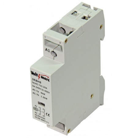 Contactor modular 2P 20A 230VAC VOLTIMERC