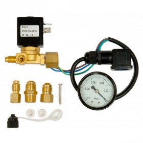 Kit de válvula solenoide y vacuómetro para bombas de vacío