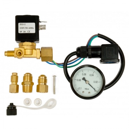 Kit de válvula solenoide y vacuómetro para bombas de vacío