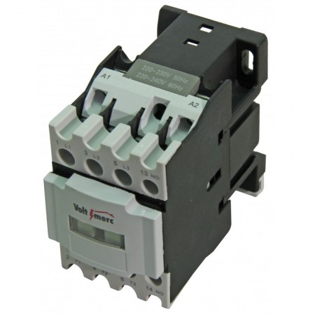 Contactor eléctrico 3P 18A +1NO 230VAC VOLTIMERC 3RB8