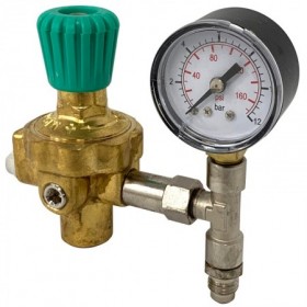 Conjunto reductor de presión de 10bar con manómetro para botella desechable de nitrógeno