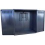 Caseta chapa galvanizada marca LAPESA para equipo de diez botellas industriales de GLP I-350. Medidas 2090 x 1900 x 700mm