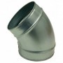 Codo 45º de Ø100mm galvanizado MERCATUB Macho-Macho