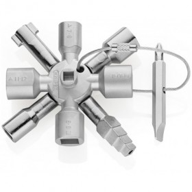 Llave multiusos para armarios y puertas KNIPEX TWINKEY®