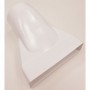 Cambio seccion plano 55x220mm a Ø125mm PVC BLANCO
