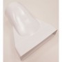 Cambio seccion plano 55x220mm a Ø125mm PVC BLANCO