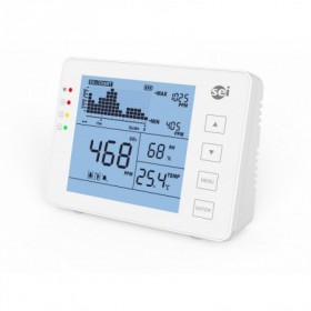 Medidor calidad aire de temperatura. humedad y CO2 para sobremesa o pared SEI AQM10