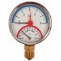 Termomanómetro Ø80mm vertical 1/2" 0 a 6bar 0 a 120ºC