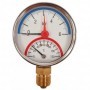 Termomanómetro Ø80mm vertical 1/2" 0 a 6bar 0 a 120ºC