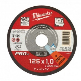 Disco corte MILWAUKEE acero PRO+ SCS Ø125mm