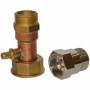 Racor purgador hembra 7/8” x macho 3/4” + limitador caudal macho-hembra 3/4"