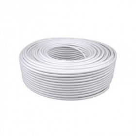 Rollo 100m manguera cable eléctrico blanca CPR VOLTIMERC H05VV-F 2 x 1