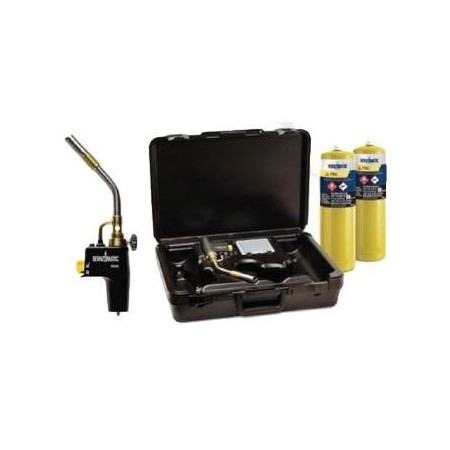 maleta de soldadura BERNZOMATIC con dos botellas