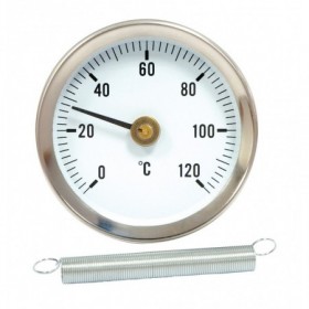 Termómetro bimetalico de abrazadera Ø65mm 0 a 120 ºC