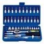 Estuche 46 piezas Llaves de vaso. carraca y puntas destornillador 1/4" MERCATOOLS MT 46 PIEZAS