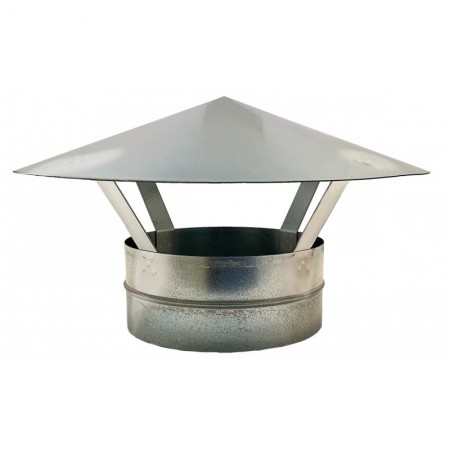 Sombrerete normal Ø200mm galvanizado MERCATUB Macho