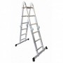Escalera multiusos con plataforma de aluminio 3x4 peldaños MERCATOOLS