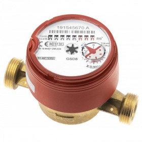 Contador chorro unico agua caliente  B-METERS .1/2"