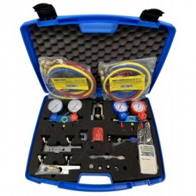 Maleta universal doble completa para gases R134A. R404-A. R407C y R410A