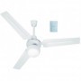 Ventilador de techo blanco 3 aspas con luz y mando de pared MUNDOFAN CF Ø120cm