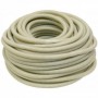 Rollo 50 metros tubo corrugado anti UV color marfil Ø16 y terminal Ø16. Ø18