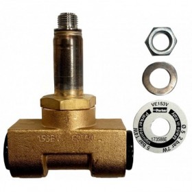 Cuerpo electroválvula solenoide latón PARKER PM153BV normalmente cerrada 3/8"