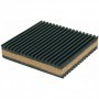 Placa antivibratoria goma corcho goma PAV 5 450x450mm espesor 30mm carga máxima 6000kg