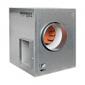 Caja ventilación centrífuga simple aspiración motor directo rodete chapa galvanizada a reacción 400º 2h SODECA CTCR/R-1240-2T